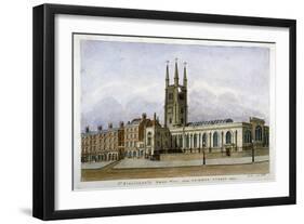 Church of St Sepulchre, Snow Hill, City of London, 1802-Valentine Davis-Framed Giclee Print