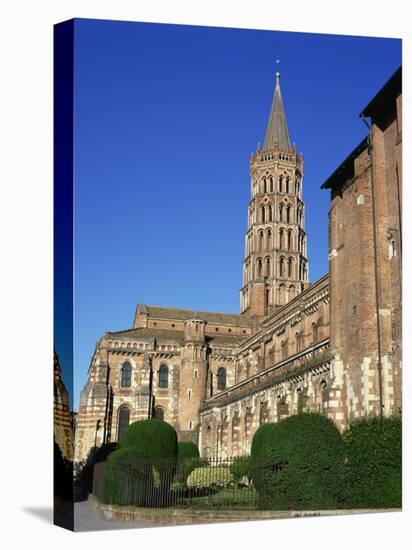 Church of St. Sernin in the Town of Toulouse, in the Midi Pyrenees, France, Europe-Rawlings Walter-Stretched Canvas