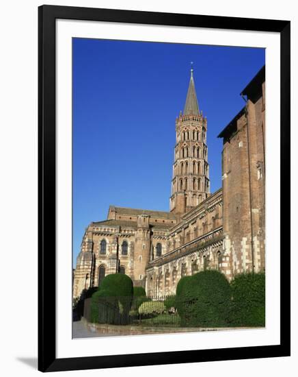 Church of St. Sernin in the Town of Toulouse, in the Midi Pyrenees, France, Europe-Rawlings Walter-Framed Photographic Print