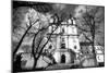 Church of St. Stanislaus Bishop in Krakow, Black and White Photography.-De Visu-Mounted Photographic Print