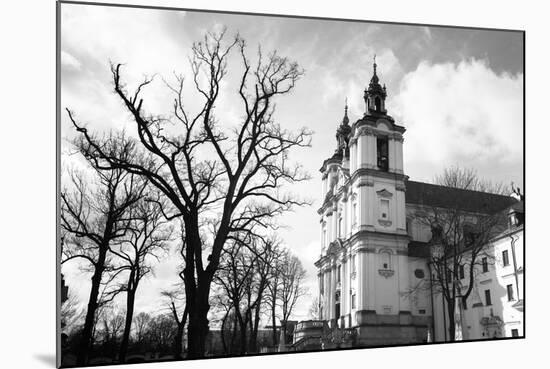 Church of St.Stanislaus Bishop in Krakow, Poland. (Black and White Photography)-De Visu-Mounted Photographic Print