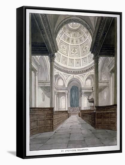 Church of St Stephen Walbrook, City of London, C1840-Frederick Nash-Framed Stretched Canvas
