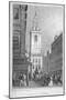 Church of St Stephen Walbrook from the Corner of Mansion House, City of London, 1830-R Acon-Mounted Giclee Print
