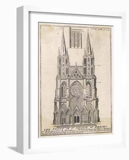 Church of the Abbey of S. Nicaise, Reims-null-Framed Art Print