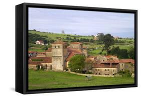 Church of the Colegiata at Santillana Del Mar, Cantabria, Spain-David R. Frazier-Framed Stretched Canvas