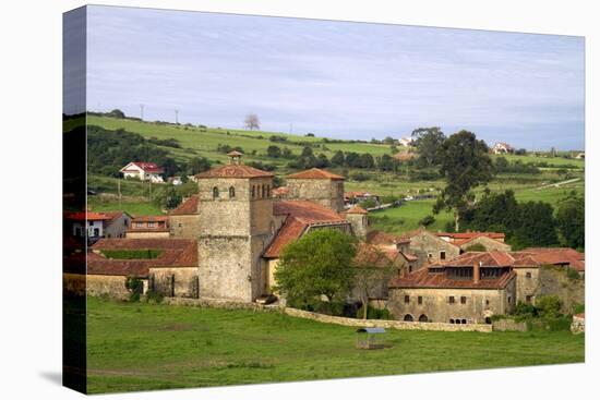 Church of the Colegiata at Santillana Del Mar, Cantabria, Spain-David R. Frazier-Stretched Canvas