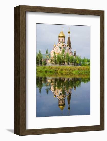 Church of the Exaltation of the Holy Cross, Almaty, Kazakhstan, Central Asia, Asia-G&M Therin-Weise-Framed Photographic Print