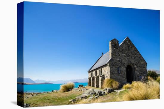 Church of the Good Shepherd, an old church overlooking Lake Tekapo, Tekapo, New Zealand-Logan Brown-Stretched Canvas