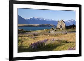 Church of the Good Shepherd, Lake Tekapo, Canterbury Region, South Island, New Zealand, Pacific-Stuart Black-Framed Photographic Print