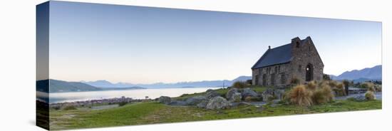 Church of the Good Shepherd, Lake Tekapo, Mackenzie Country, Canterbury, South Island, New Zealand-Doug Pearson-Stretched Canvas