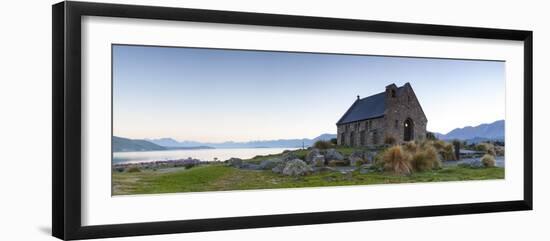 Church of the Good Shepherd, Lake Tekapo, Mackenzie Country, Canterbury, South Island, New Zealand-Doug Pearson-Framed Photographic Print