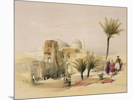 Church of the Holy Sepulchre, Jerusalem, Plate 11 from Volume I of "The Holy Land"-David Roberts-Mounted Giclee Print