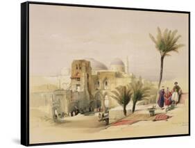 Church of the Holy Sepulchre, Jerusalem, Plate 11 from Volume I of "The Holy Land"-David Roberts-Framed Stretched Canvas