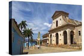 Church of the Holy Trinity overlooking Plaza Mayor in Trinidad, Cuba.-Kymri Wilt-Stretched Canvas