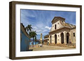 Church of the Holy Trinity overlooking Plaza Mayor in Trinidad, Cuba.-Kymri Wilt-Framed Photographic Print