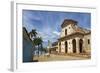 Church of the Holy Trinity overlooking Plaza Mayor in Trinidad, Cuba.-Kymri Wilt-Framed Photographic Print