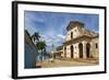 Church of the Holy Trinity overlooking Plaza Mayor in Trinidad, Cuba.-Kymri Wilt-Framed Photographic Print