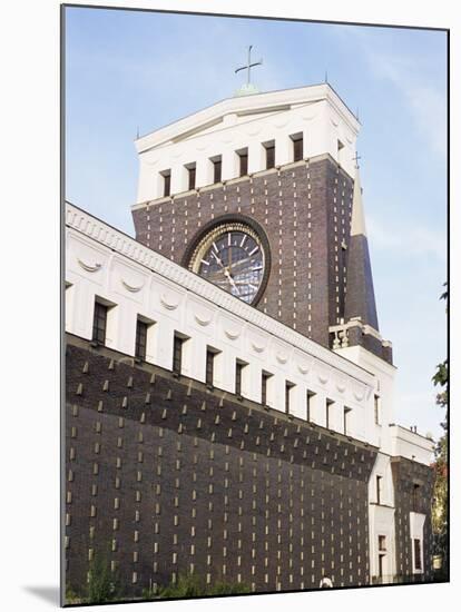 Church of the Most Sacred Heart of Our Lord, Joze Plecnik 1932, Jiriho Z Podebrad Square, Prague-Richard Nebesky-Mounted Photographic Print