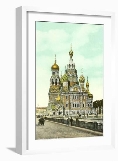 Church of the Resurrection, St. Petersburg, Russia-null-Framed Art Print