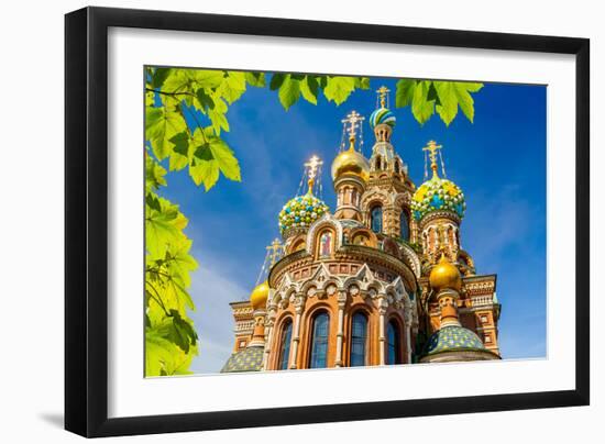 Church of the Savior on Spilled Blood in St. Petersburg, Russia-sborisov-Framed Photographic Print