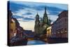 Church of the Savior on Spilled Blood. St. Petersburg, Russia-Antartis-Stretched Canvas