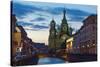 Church of the Savior on Spilled Blood. St. Petersburg, Russia-Antartis-Stretched Canvas