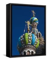 Church of the Saviour of Spilled Blood, Saint Petersburg, Russia-Walter Bibikow-Framed Stretched Canvas