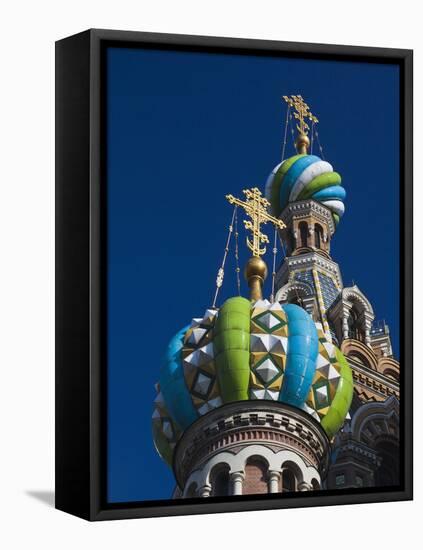 Church of the Saviour of Spilled Blood, Saint Petersburg, Russia-Walter Bibikow-Framed Stretched Canvas