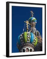 Church of the Saviour of Spilled Blood, Saint Petersburg, Russia-Walter Bibikow-Framed Premium Photographic Print