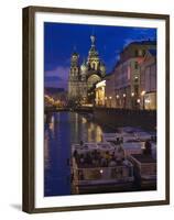 Church of the Saviour of Spilled Blood, Saint Petersburg, Russia-Walter Bibikow-Framed Premium Photographic Print