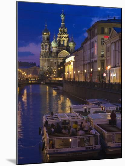 Church of the Saviour of Spilled Blood, Saint Petersburg, Russia-Walter Bibikow-Mounted Premium Photographic Print