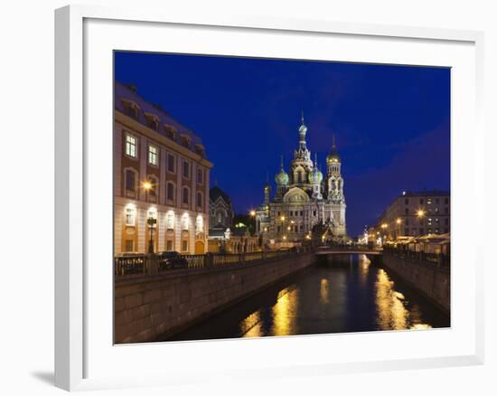 Church of the Saviour of Spilled Blood, Saint Petersburg, Russia-Walter Bibikow-Framed Photographic Print