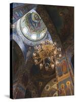 Church of the Saviour of Spilled Blood, Saint Petersburg, Russia-Walter Bibikow-Stretched Canvas