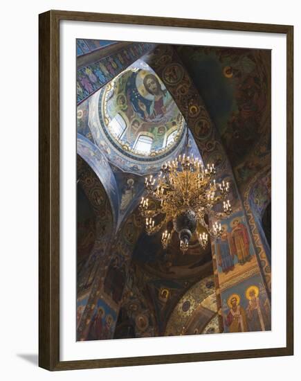 Church of the Saviour of Spilled Blood, Saint Petersburg, Russia-Walter Bibikow-Framed Premium Photographic Print