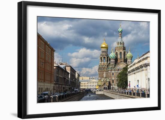 Church of the Saviour on Spilled Blood, UNESCO World Heritage Site, St. Petersburg, Russia, Europe-Michael Runkel-Framed Photographic Print