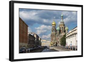 Church of the Saviour on Spilled Blood, UNESCO World Heritage Site, St. Petersburg, Russia, Europe-Michael Runkel-Framed Photographic Print