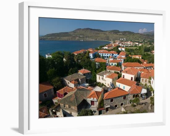 Church of the Sweet Kissing Virgin, Petra, Lesvos, Mithymna, Northeastern Aegean Islands, Greece-Walter Bibikow-Framed Photographic Print