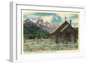 Church of the Transfiguration, Teton National Park-null-Framed Art Print