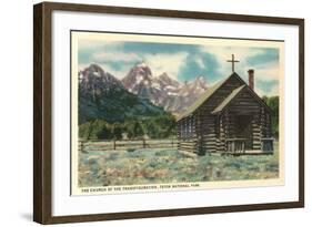 Church of the Transfiguration, Teton National Park-null-Framed Art Print