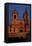 Church of the Trinita Dei Monti and the Sallust Obelisk at Sunset-null-Framed Stretched Canvas