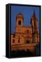 Church of the Trinita Dei Monti and the Sallust Obelisk at Sunset-null-Framed Stretched Canvas