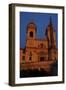 Church of the Trinita Dei Monti and the Sallust Obelisk at Sunset-null-Framed Giclee Print