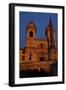 Church of the Trinita Dei Monti and the Sallust Obelisk at Sunset-null-Framed Giclee Print