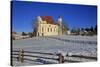 Church of Wieskirche near Steingaden, Bavaria, Germany, Europe-Hans-Peter Merten-Stretched Canvas