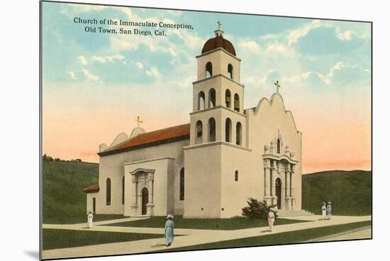 Church, Old Town, San Diego, California-null-Mounted Art Print