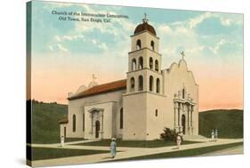 Church, Old Town, San Diego, California-null-Stretched Canvas