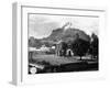 Church on Pyramid over Cholula-null-Framed Photographic Print