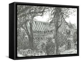 Church on road to Oban, 2007-Vincent Alexander Booth-Framed Stretched Canvas