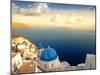 Church on Santorini Island at Sunset-olly2-Mounted Photographic Print