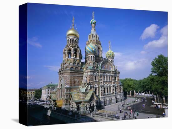 Church on Spilled Blood, Unesco World Heritage Site, St. Petersburg, Russia-Gavin Hellier-Stretched Canvas